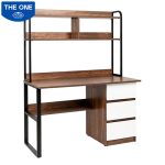 Bàn học khung sắt liền kệ BHS408