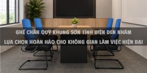 Ghế chân quỳ khung sơn tĩnh điện đen nhám lựa chọn hoàn hảo cho không gian làm việc hiện đại