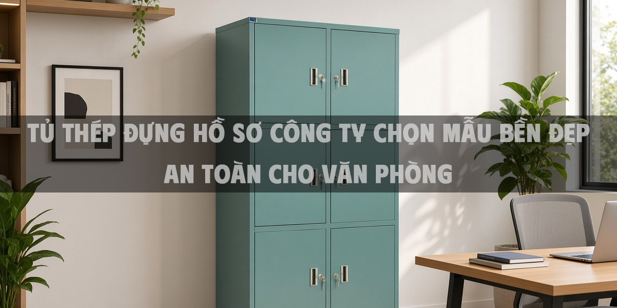 Tủ Thép Đựng Hồ Sơ Công Ty Chọn Mẫu Bền Đẹp An Toàn Cho Văn Phòng